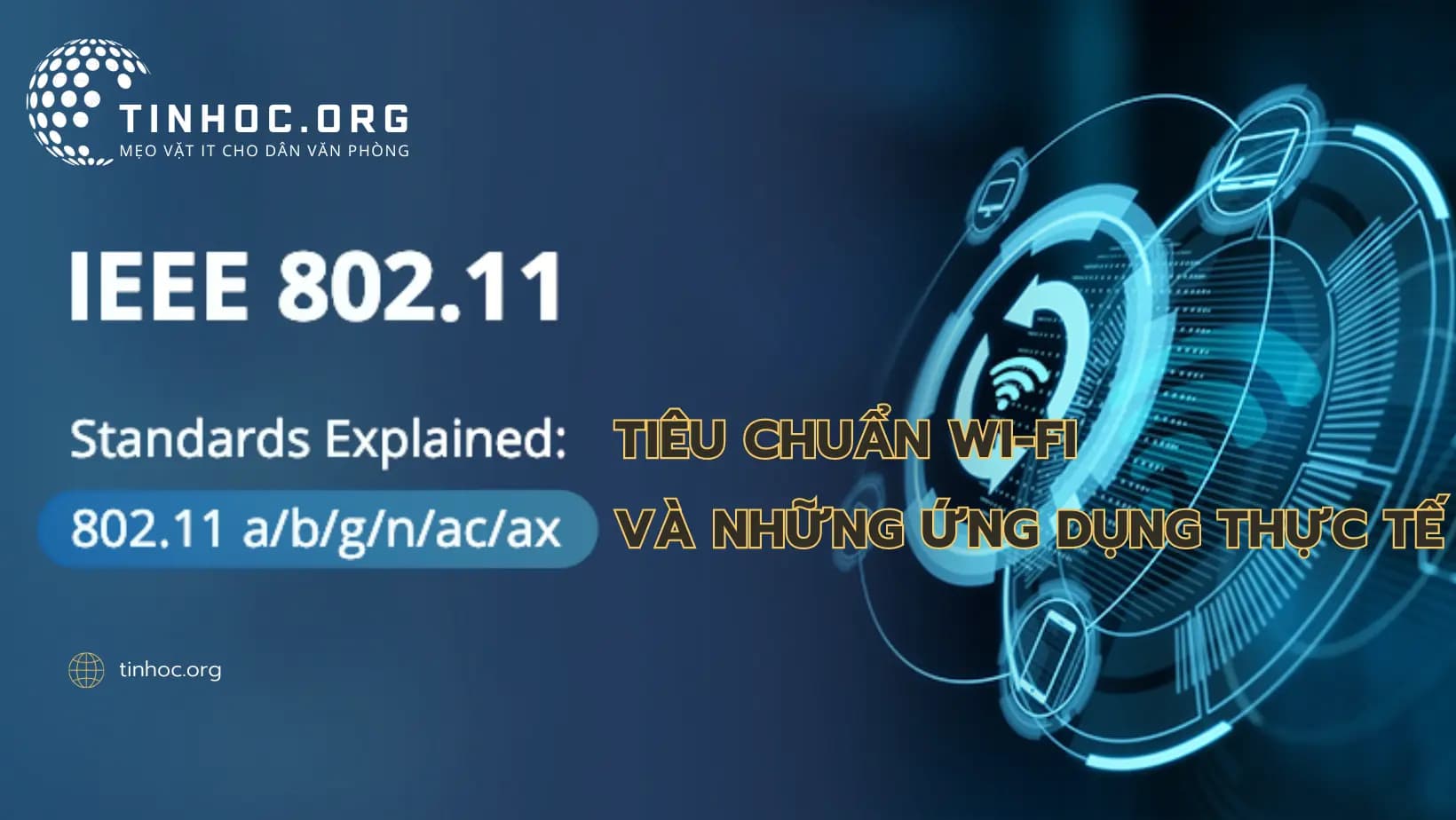 IEEE 802.11 là một tiêu chuẩn truyền dẫn không dây (Wi-Fi) định rõ cách thiết bị không dây kết nối với mạng và truyền dữ liệu.