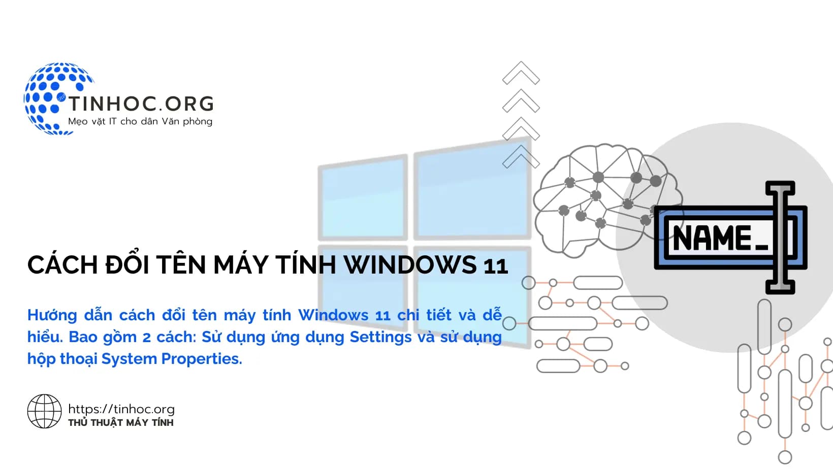 Cách đổi tên máy tính Windows 10, 11