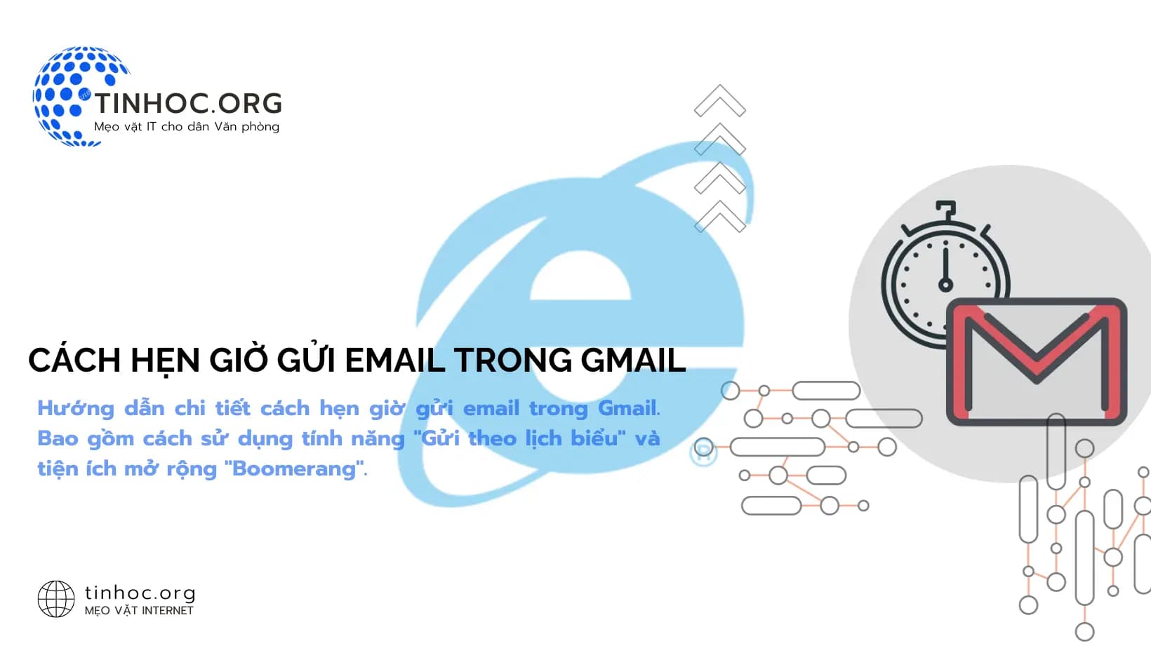 Hướng dẫn chi tiết cách hẹn giờ gửi email trong Gmail. Bao gồm cách sử dụng tính năng "Gửi theo lịch biểu" và tiện ích mở rộng "Boomerang".