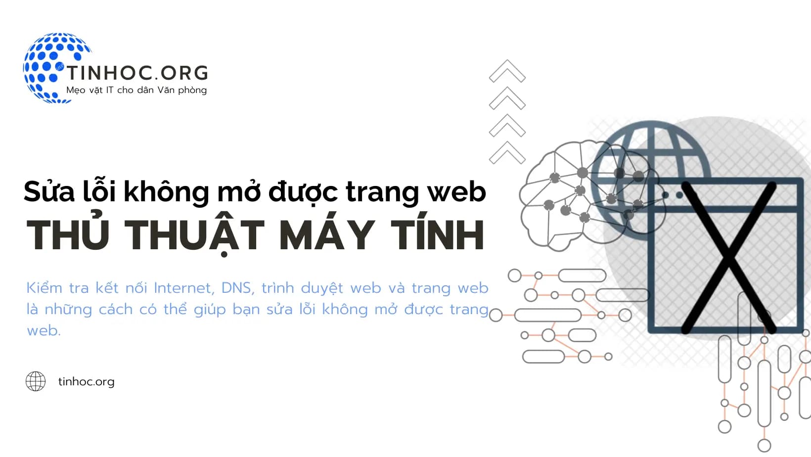 Kiểm tra kết nối Internet, DNS, trình duyệt web và trang web là những cách có thể giúp bạn sửa lỗi không mở được trang web.