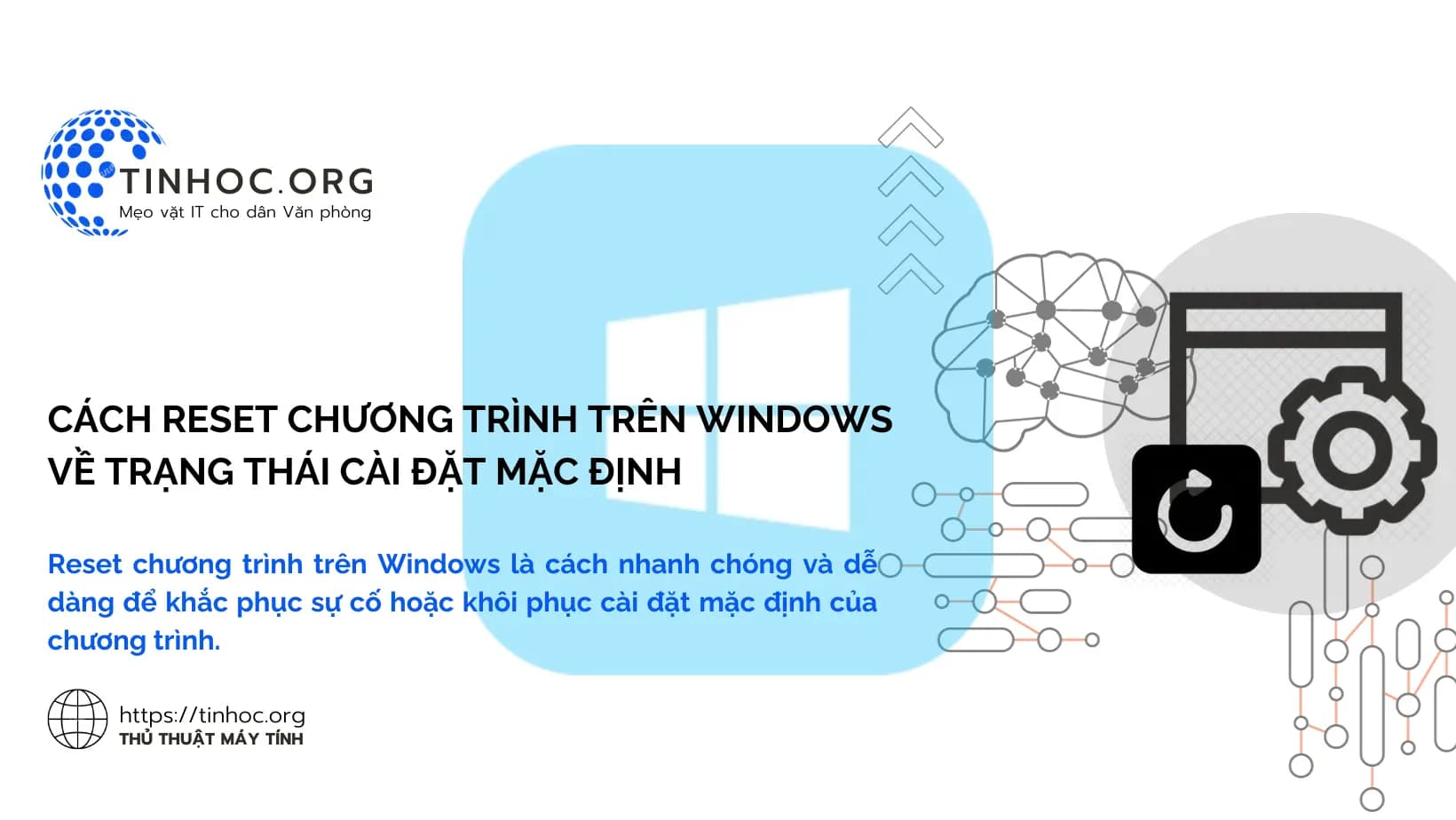 Cách reset chương trình trên Windows về trạng thái cài đặt mặc định Cách reset chương trình trên Windows về trạng thái cài đặt mặc định