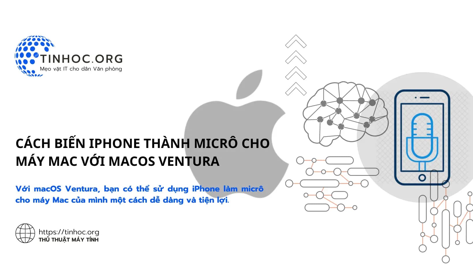 Cách biến iPhone thành micrô cho máy Mac với macOS Ventura Cách biến iPhone thành micrô cho máy Mac với macOS Ventura
