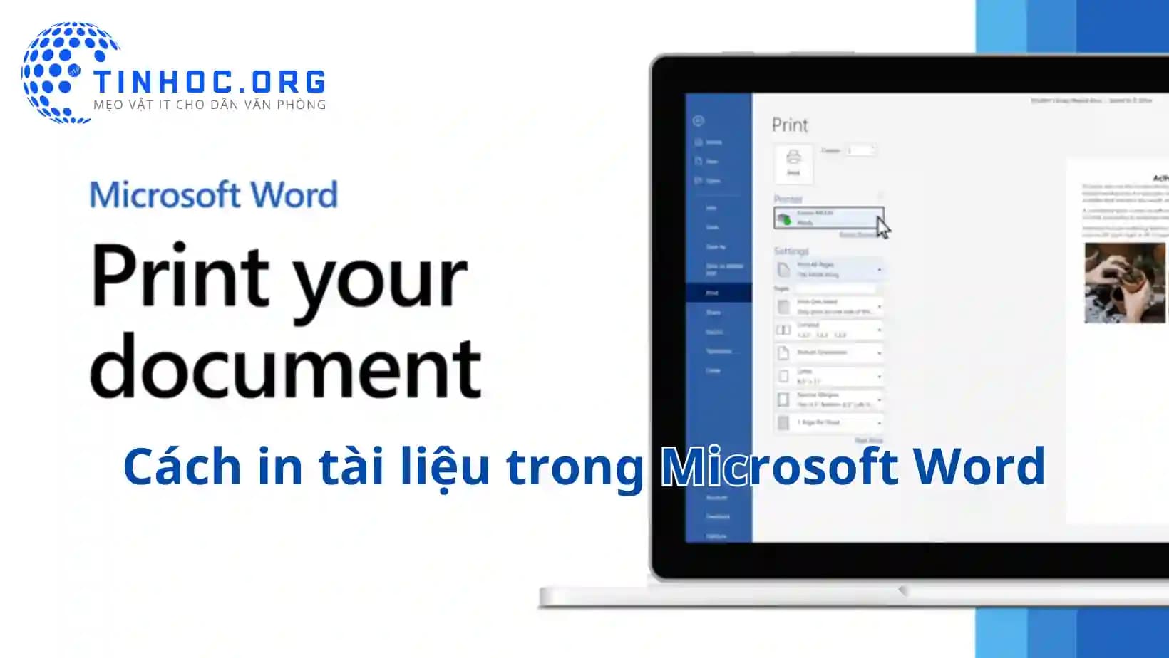 Cách in tài liệu trong Microsoft Word Cách in tài liệu trong Microsoft Word