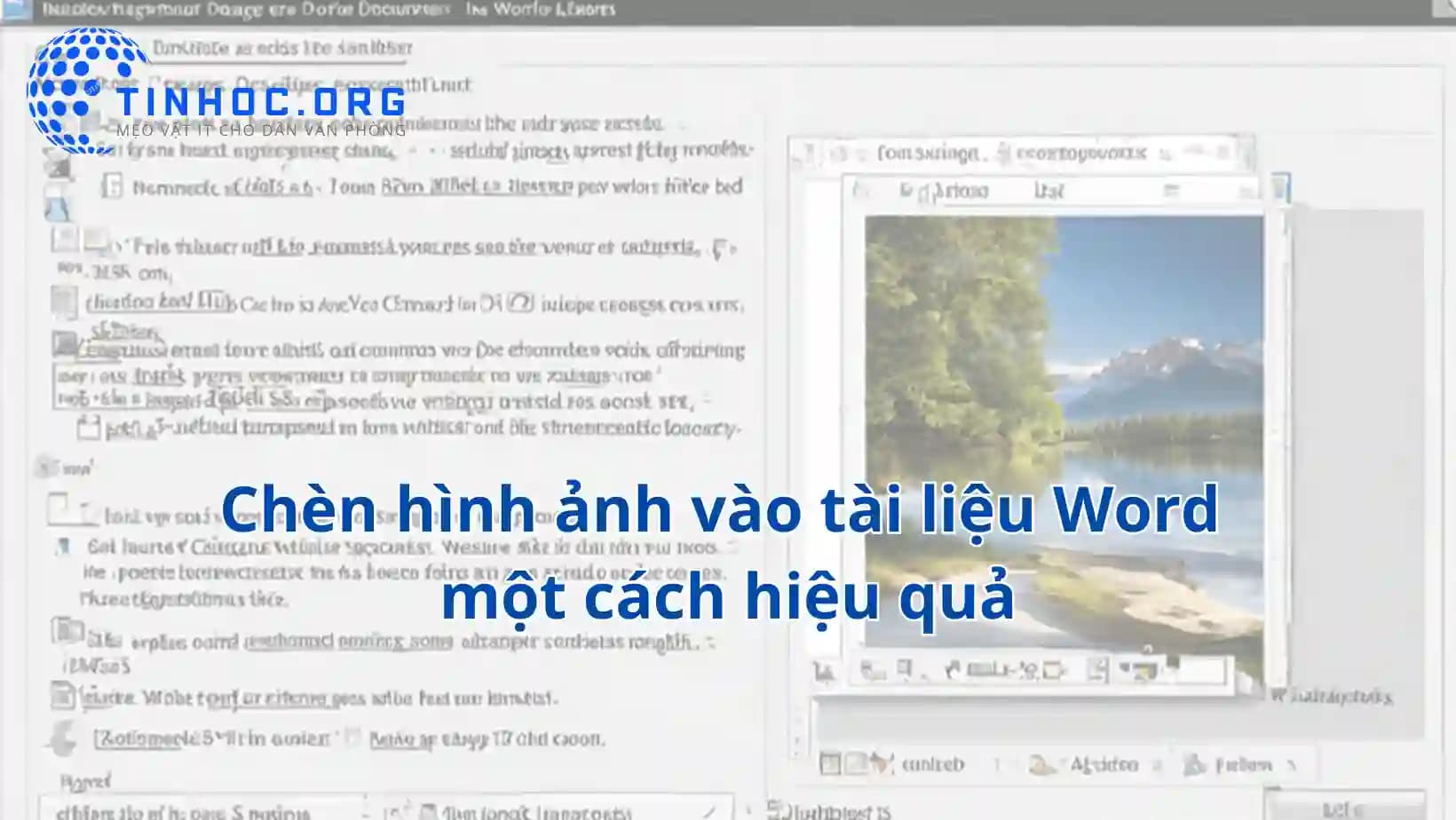 Chèn hình ảnh vào tài liệu Word một cách hiệu quả Chèn hình ảnh vào tài liệu Word một cách hiệu quả
