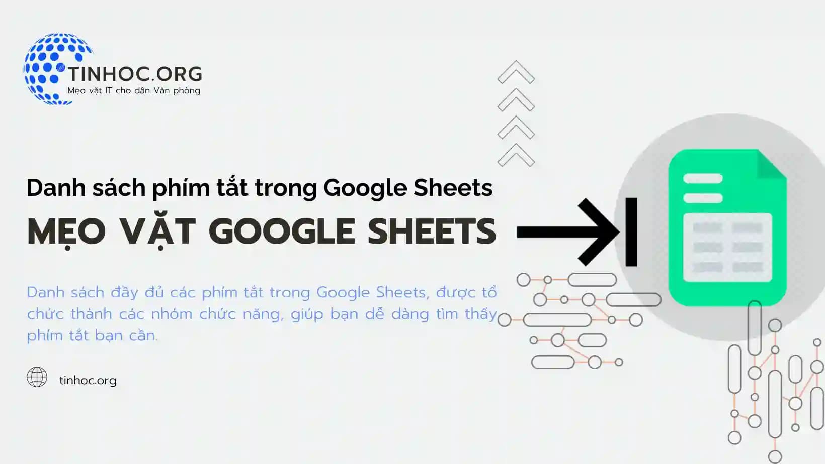 Danh sách phím tắt trong Google Sheets Danh sách phím tắt trong Google Sheets